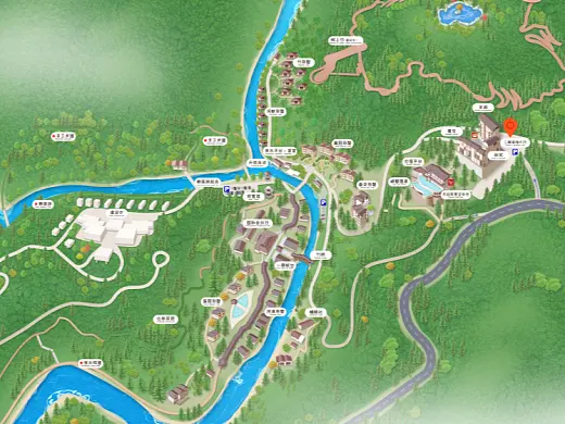 沁阳结合景区手绘地图智慧导览和720全景技术，可以让景区更加“动”起来，为游客提供更加身临其境的导览体验。